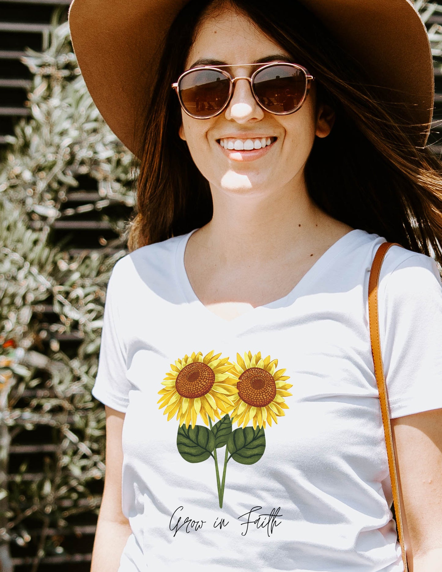 GROW IN FAITH SUNFLOWER T-SHIRT