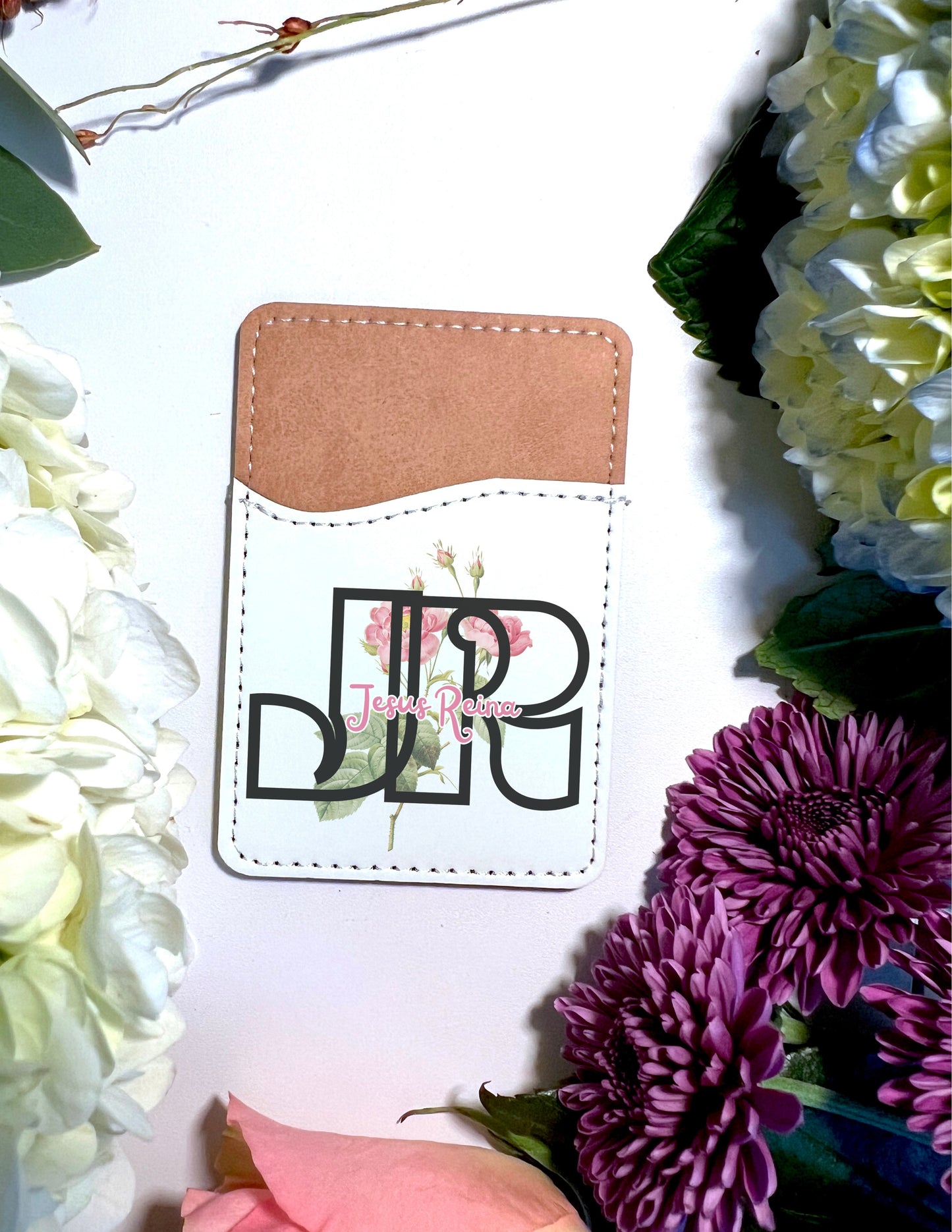 JESUS REIGNS FAITH FLORAL PHONE CARDHOLDER