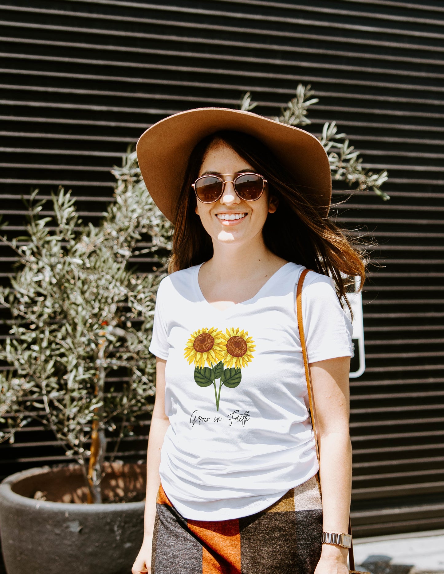 GROW IN FAITH SUNFLOWER T-SHIRT