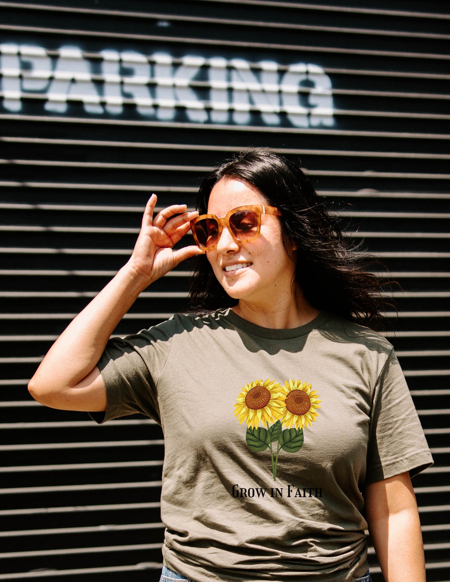 GROW IN FAITH SUNFLOWER T-SHIRT