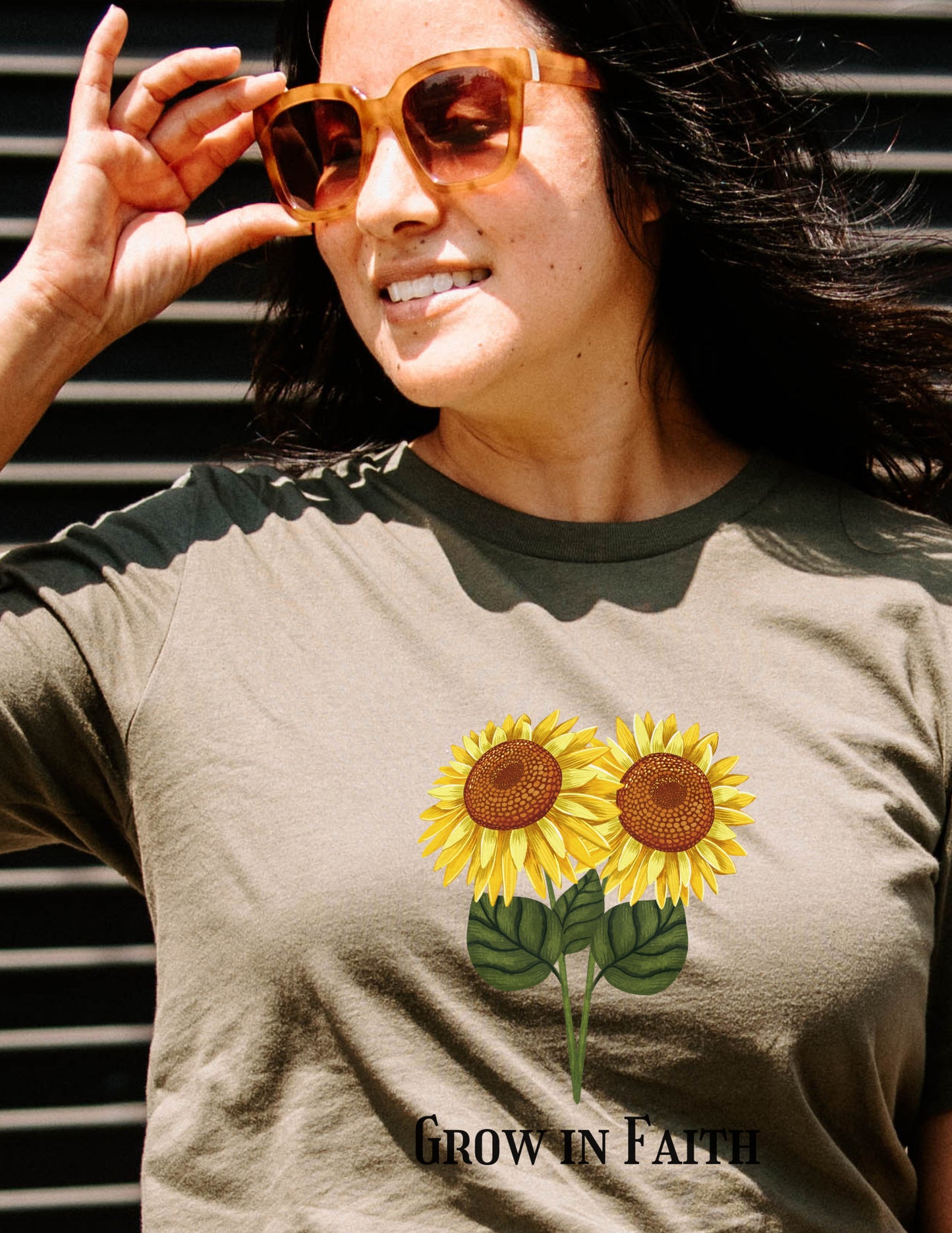 GROW IN FAITH SUNFLOWER T-SHIRT