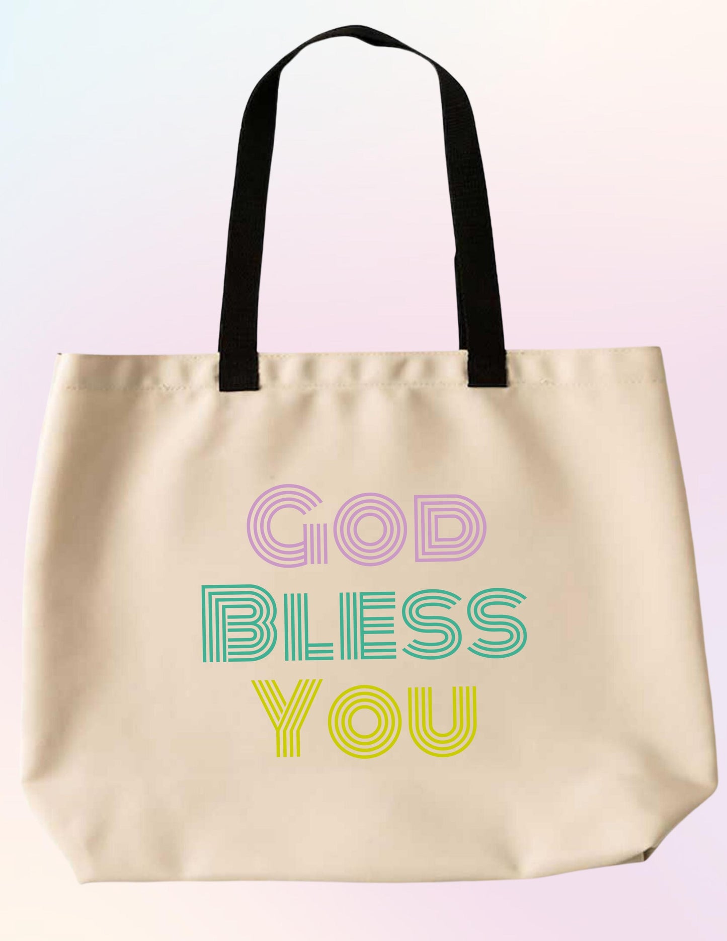 GOD BLESS YOU TOTE BAG