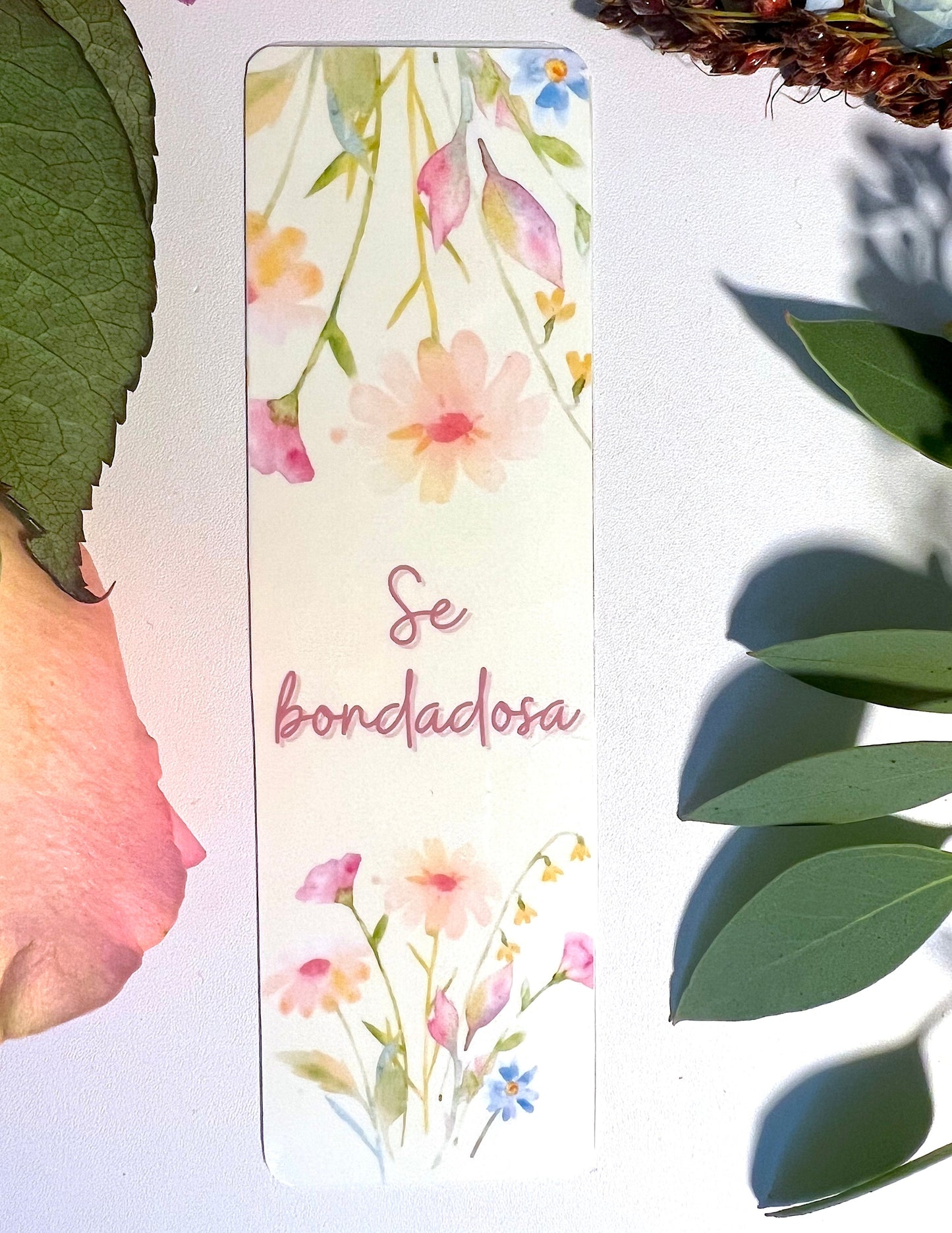 BE KIND FLORAL BOOKMARK