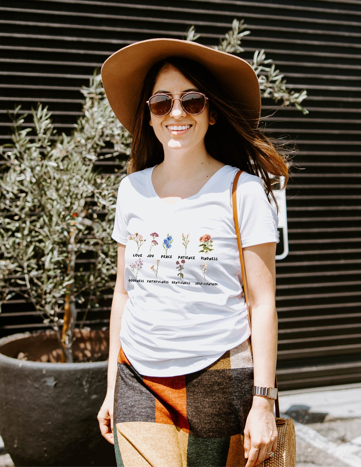 FRUIT OF THE SPIRIT FLORAL T-SHIRT