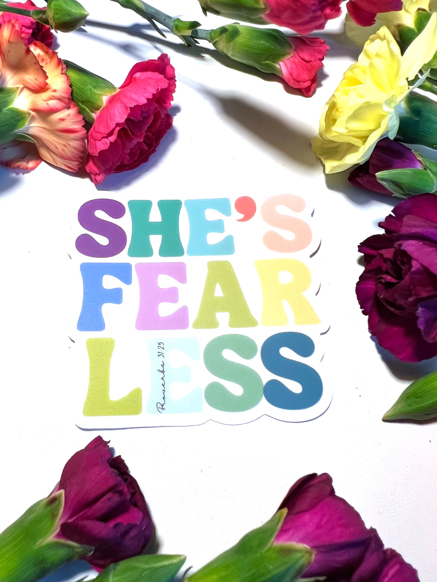 SHE IS FEARLESS  WATERPROOF STICKERS