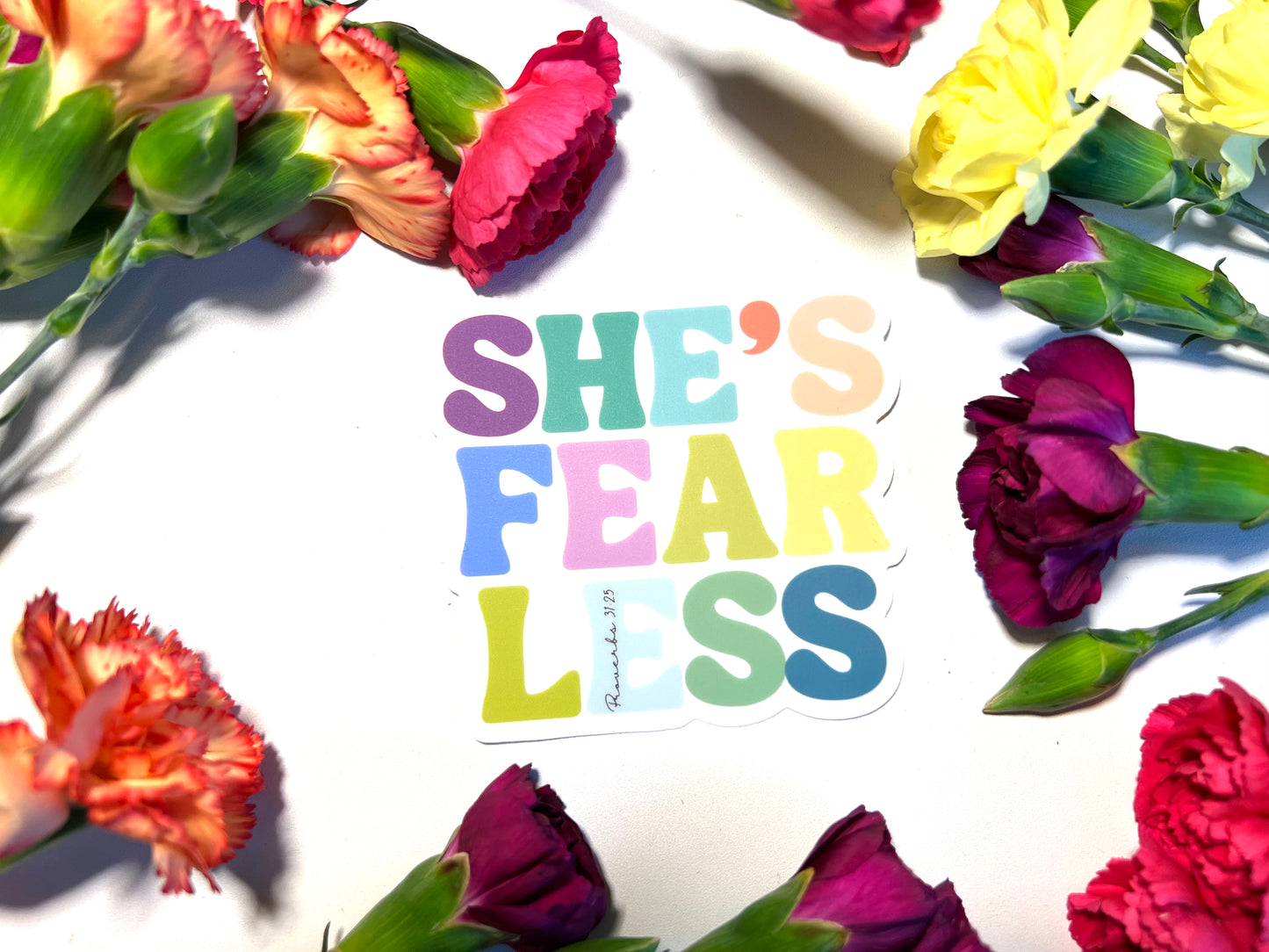 SHE IS FEARLESS  WATERPROOF STICKERS